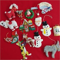 Mixed lot handmade ornaments