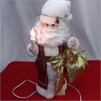 1989 Telco Animated Santa Lights Up Head Sticks