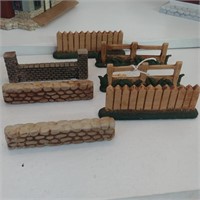 4 inch Stone wall and fence village accents