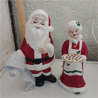 Santa & Mrs Claus 6 and 5 Inches