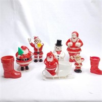 Plastic Santa Candy Holders American& German
