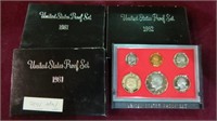 2 1981 TYPE TWO, 1982 US PROOF SETS