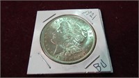 1921 P MORGAN SILVER DOLLAR BU 90%