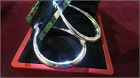 LADIES .925 SILVER HOOP EARRINGS