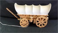 24" Long Wood Wagon Lamp