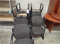 LOT, (8) PADDED CHAIRS