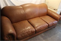 Leather Studded Sofa