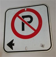 Steel No Parking Sign