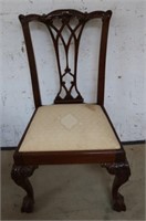 Carved Ball Foot Chippendale Chair