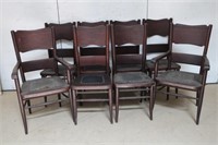 Set of 8 Antique Chairs