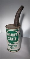 Quaker State Motor Oil Tin with Spout