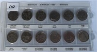 Canada 1999 Millenium Quarters(Jan.-Dec.)