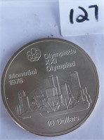 $10 Montreal 1976 Olympiade XXI Silver Coin
