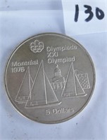 $5 Montreal Olympiade XXI Silver Coin