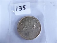 Canadian Silver 1961 One Dollar Coin