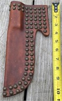 Hand Made Leather & Brass Knife Scabbard