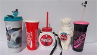 5 Coca- Cola Drinking Cups