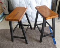 2 Wooden Stool/Seats