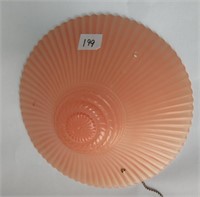 Pink Depression Glass Ceiling Shade