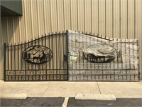 Wrought Iron 20' Bi-Parting Gate