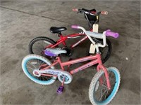 Two children’s bicycles