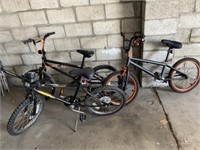 Three bicycles