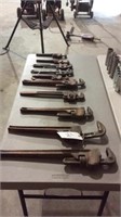 Lot Misc Pipe Wrenches
