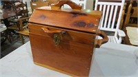 CEDAR SEWING CHEST W/CONTENTS