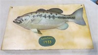 LAKE LURE 1933 FISH SIGN