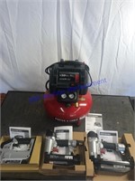 Porter Cable Air Compressor, Finish Nailer, Brad N