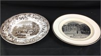 Two vintage decorative plates