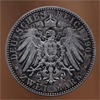 1901 - 2 Mark Prussia Coin
