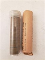 (2) Rolls of Lincoln Wheat Pennies, 1920's Mix**