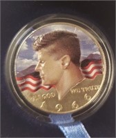 1966 Painted Kennedy 1/2 Dollar