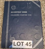 Roosevelt Dime Book, Starting at 1946, Total of 25