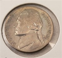 1943 Jefferson Nickel, Silver, better condition