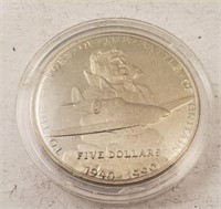 1990 Republic of Marshall Islands $5 Coin