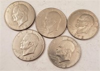 (5) Eisenhower Dollars, assorted years**