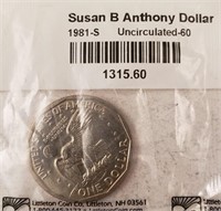 1981-S Susan B. Anthony Dollar, Uncirculated