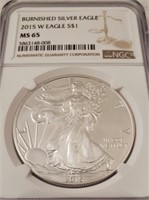 2015-W Burnished American Silver Eagle