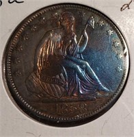1858-O Seated Liberty 1/2 Dollar, Toned
