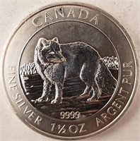 Canadian 1.5 oz Silver Fox Round