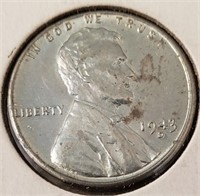 1943-D/D Steel Cent