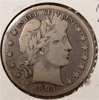 1893-O Barber 1/2 Dollar