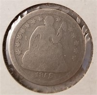 1856 Seated Liberty Dime, Small Date