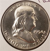 1954-D Franklin 1/2 Dollar, higher grade