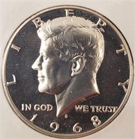 1968-S Proof Silver Kennedy 1/2 Dollar