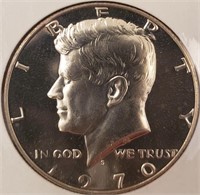 1970-S Proof Silver Kennedy 1/2 Dollar