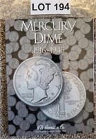 Partial Mercury Dime Set 1916-1945
