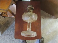 Wooden Cider Press & Aladdin Lamp